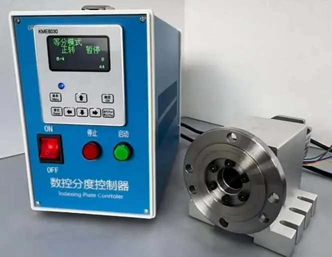 CNC Dividing Head Controller 110V~220V AC English Interface for CNC Router Stepper Motor 3th Axis 4th Axis