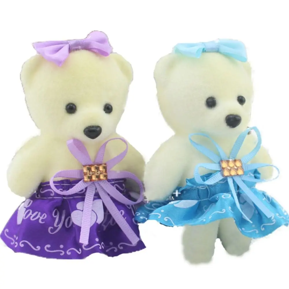 10 pz/set Schiuma Orso Orso Peluche Schiuma Giocattoli Peluche Bambola di Peluche Animale Mini Orso Bouquet di Fiori 11 cm Del Fumetto Del Fumetto Bouquet bambola