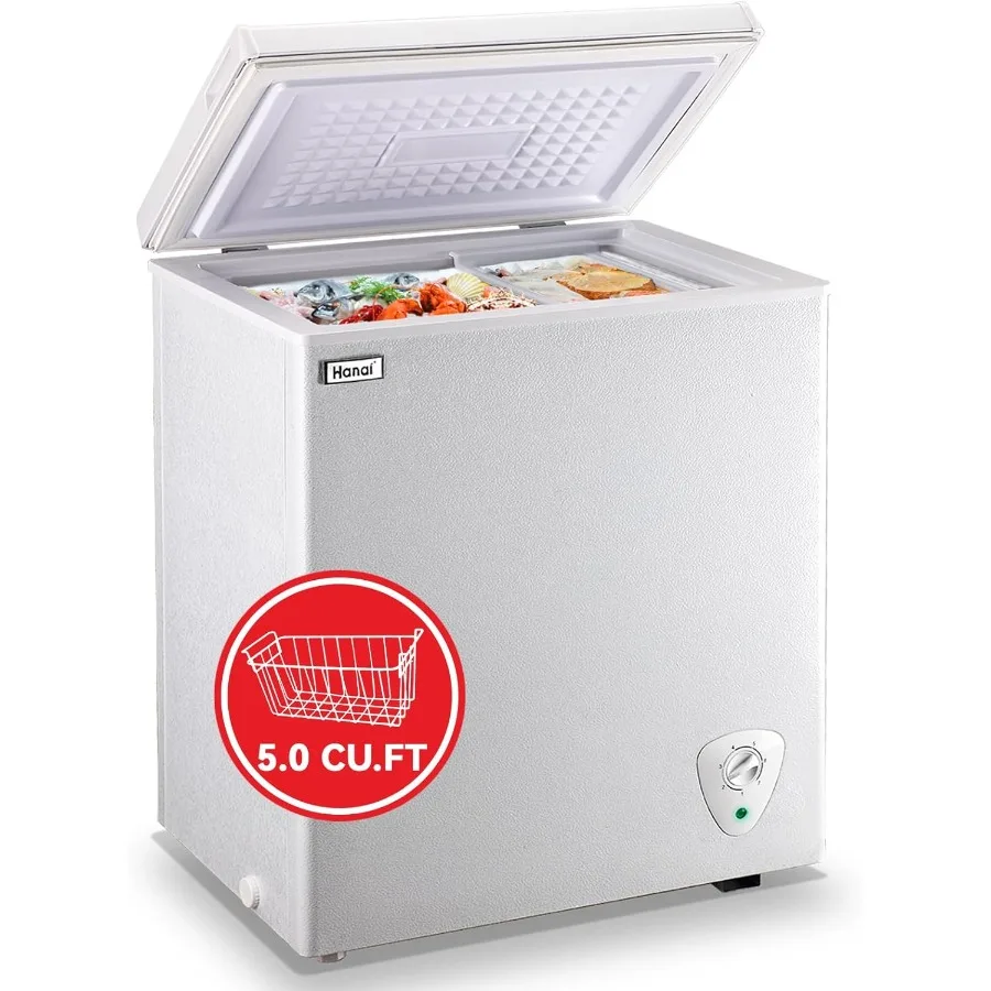 ตู้แช่แข็งแบบฝาทึบ WANAI ขนาด 5.0 คิว ความจุขนาดใหญ่ พร้อมการควบคุมอุณหภูมิ 7 ระดับ ทำงานเงียบพิเศษ ถอดประกอบได้