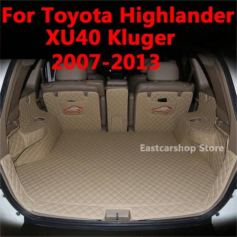 For Toyota Highlander XU40 Kluger 2013 2012 Car All Surrounded Rear Trunk Mat Cargo Boot Liner Tray Rear Boot Luggage 2007-2011