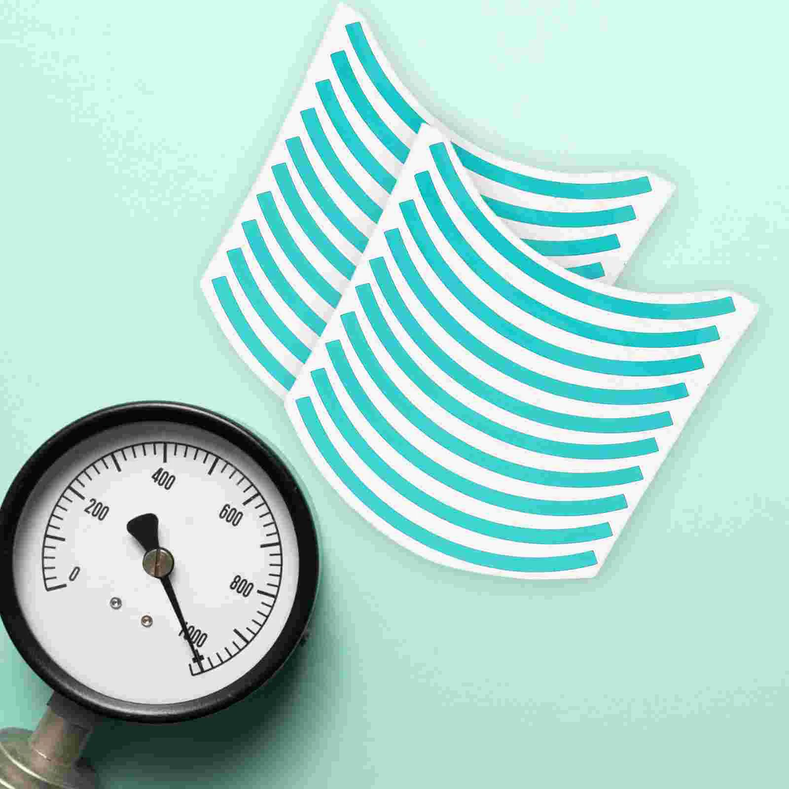 60 Pcs Pressure Gauge Identification Sticker Zone Uv-protected Label Reflective