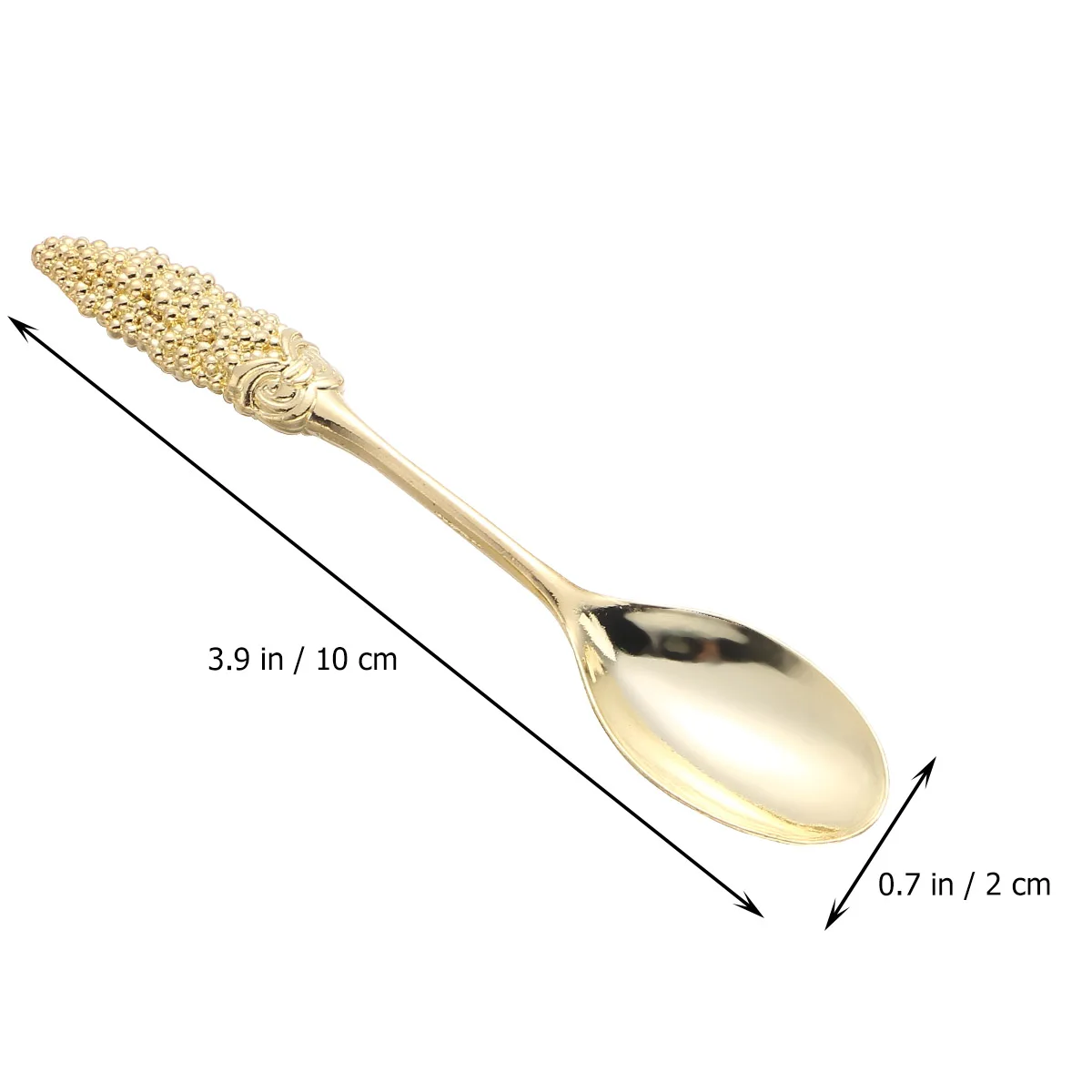 

4 PCS Fruit Spoon Set Creative Scoops Dessert Sugar Stainless Steel Coffee Stirring