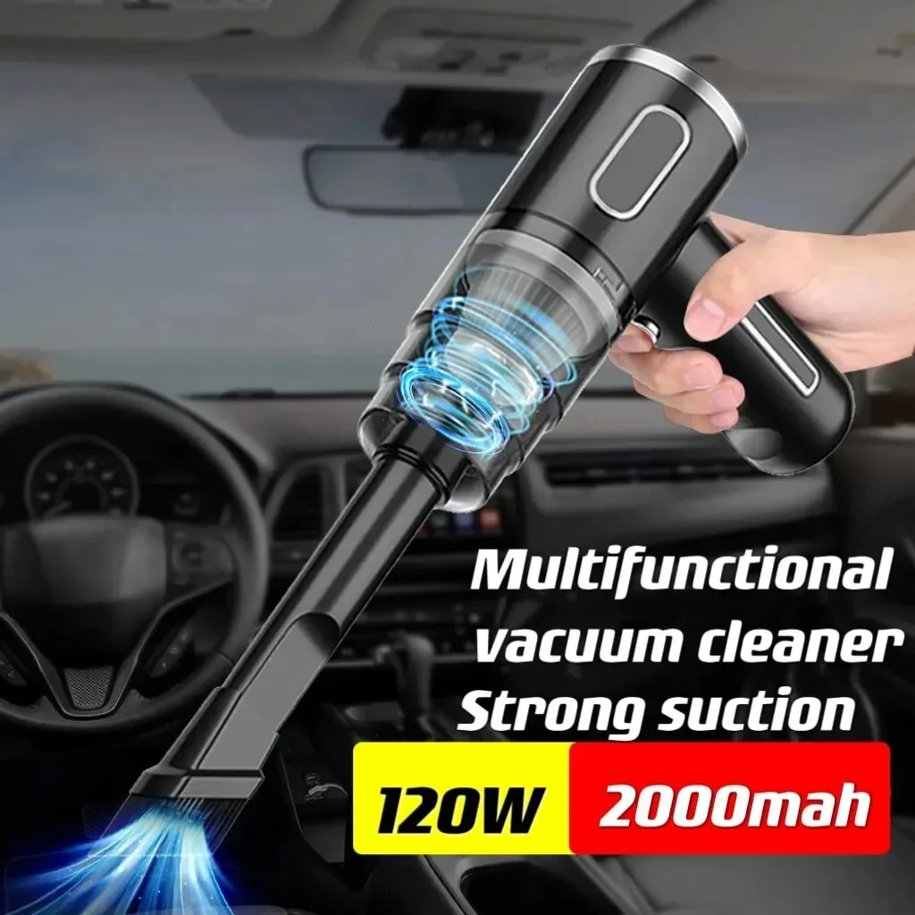 Car Wireless Vacuum Cleaner Portable Large Suction Household Cleaning Equipment Handheld Dust Collector Small Mini Dust Blower