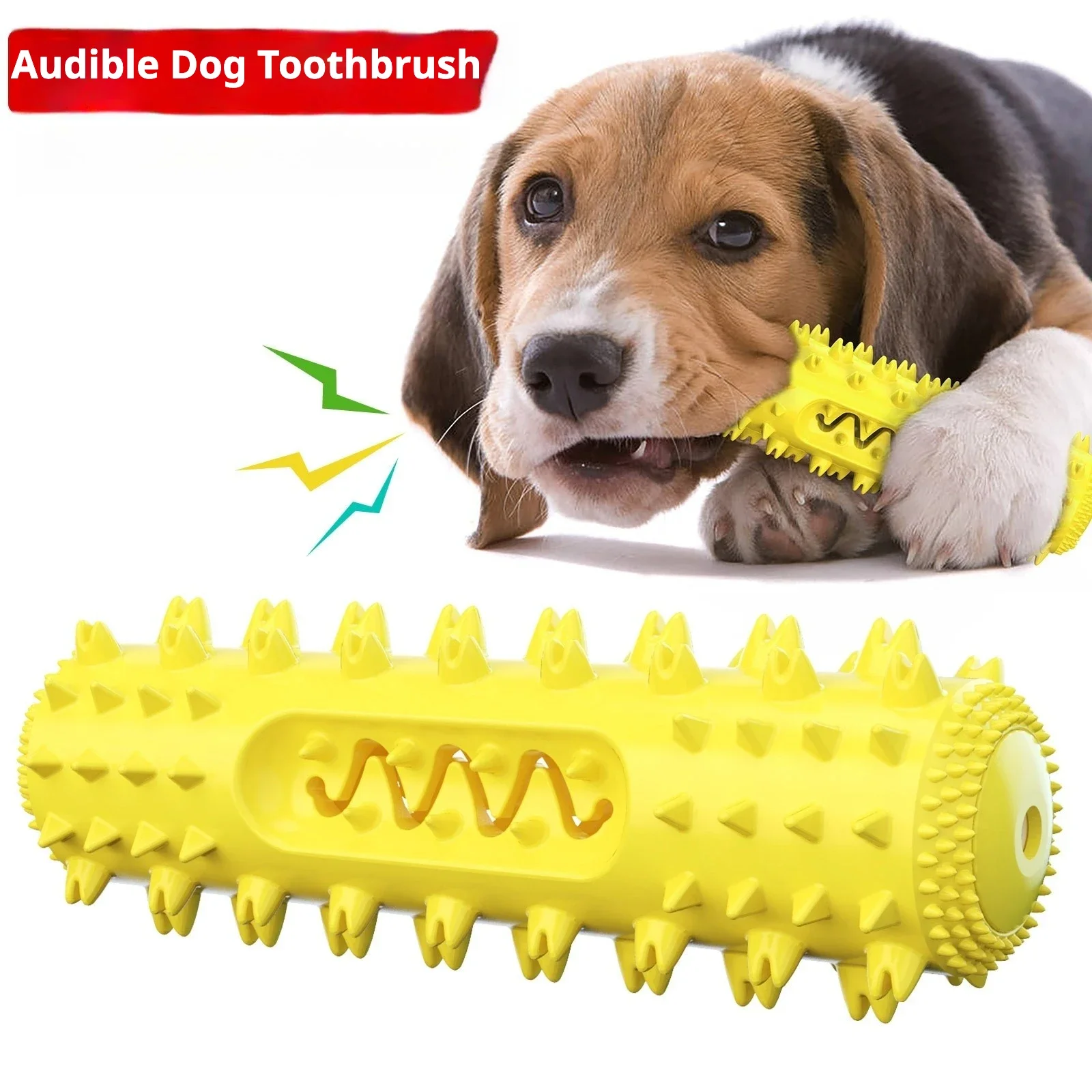 

Vocal dog toy molar stick cleaning teeth serrated dog toothbrush leaking food