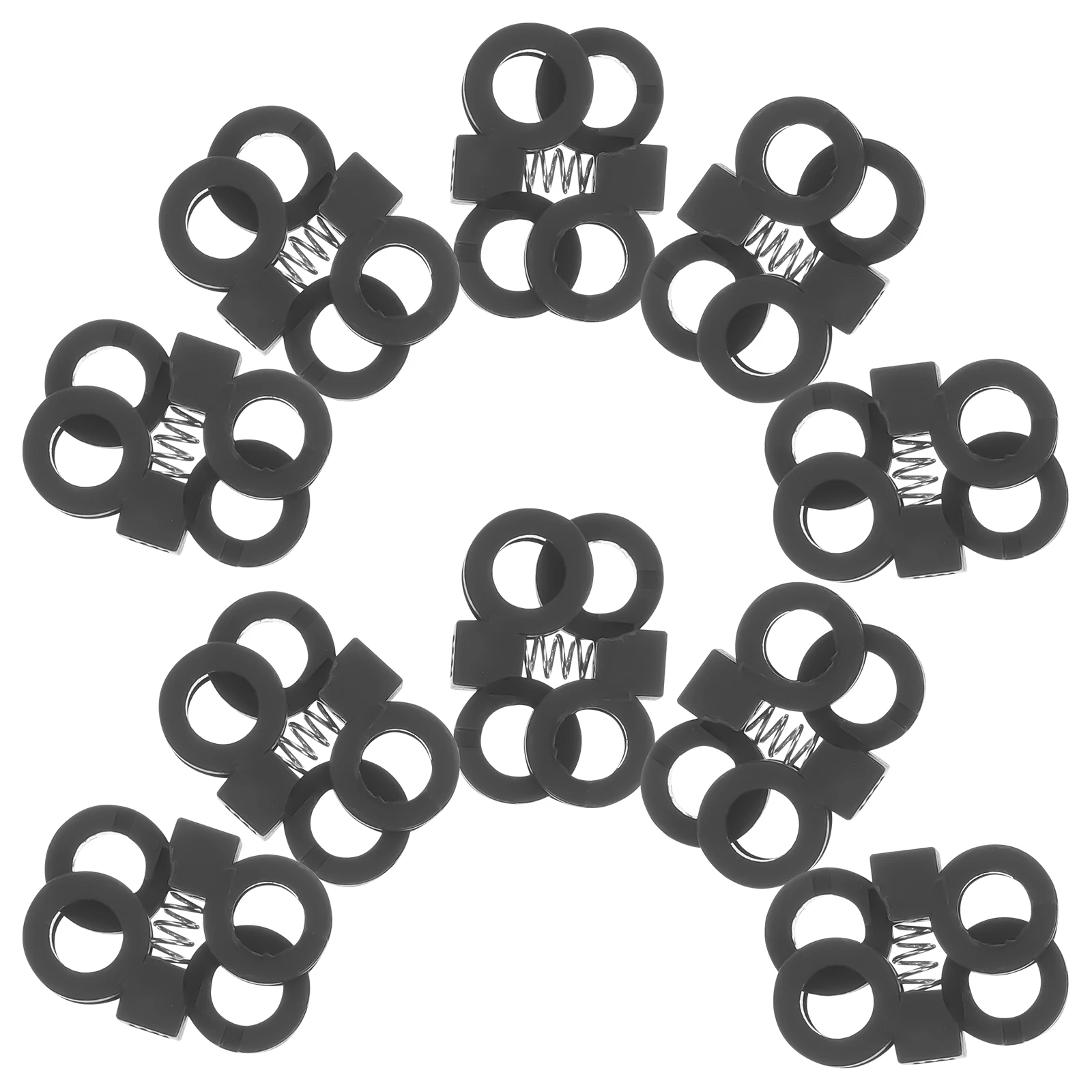 

10pcs Buckle Locks Plastic End Clips for Adults Men Shoelace Buckle Lock Women White Large Size Secure Fit Durability