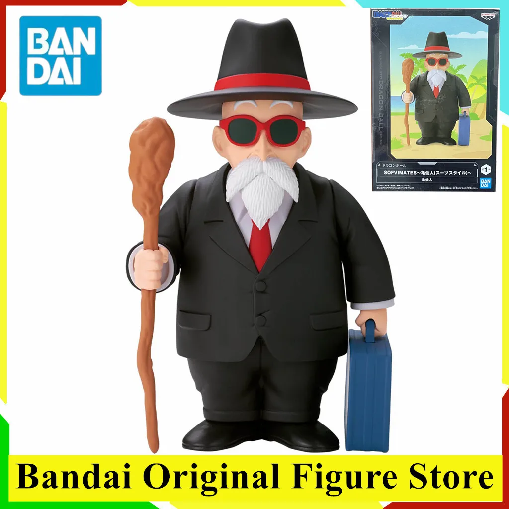 

Original BANDAI Dragon Ball Muten Roshi Sofvimates Suit Style Action Figure Toys Genuine BANPRESTO PVC Model Collection Doll