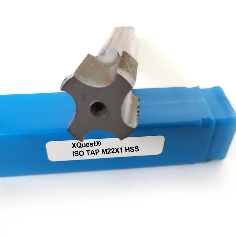 XQuest HSS Metric thread Hand tap M22 M22X2.5 M22X2 Left hand Fine screw thread taps M22X1.75 M22X1.5 M22X1.25 M22X1 M22X0.75