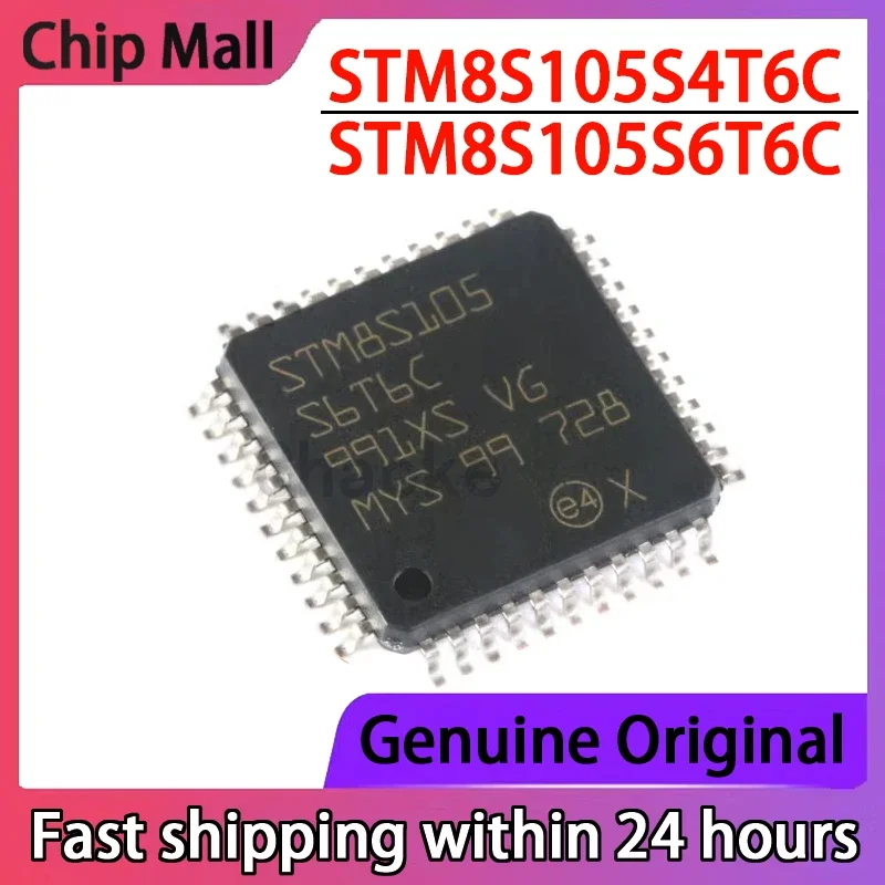 

1 шт. STM8S105S4T6C STM8S105S6T6C LQFP44 Контроллер-микроконтроллер, микросхема, новый, в наличии