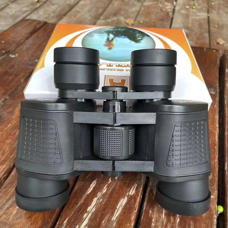 80x80 telescope binoculars high-power high-definition low-light night vision coordinate ranging double red film telescope