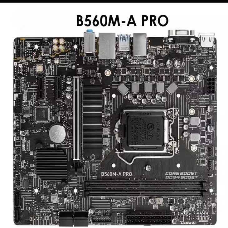 

For MSI B560M-A PRO with 2.5G network interface card, support 10th 11th generation CPU HDMI interface