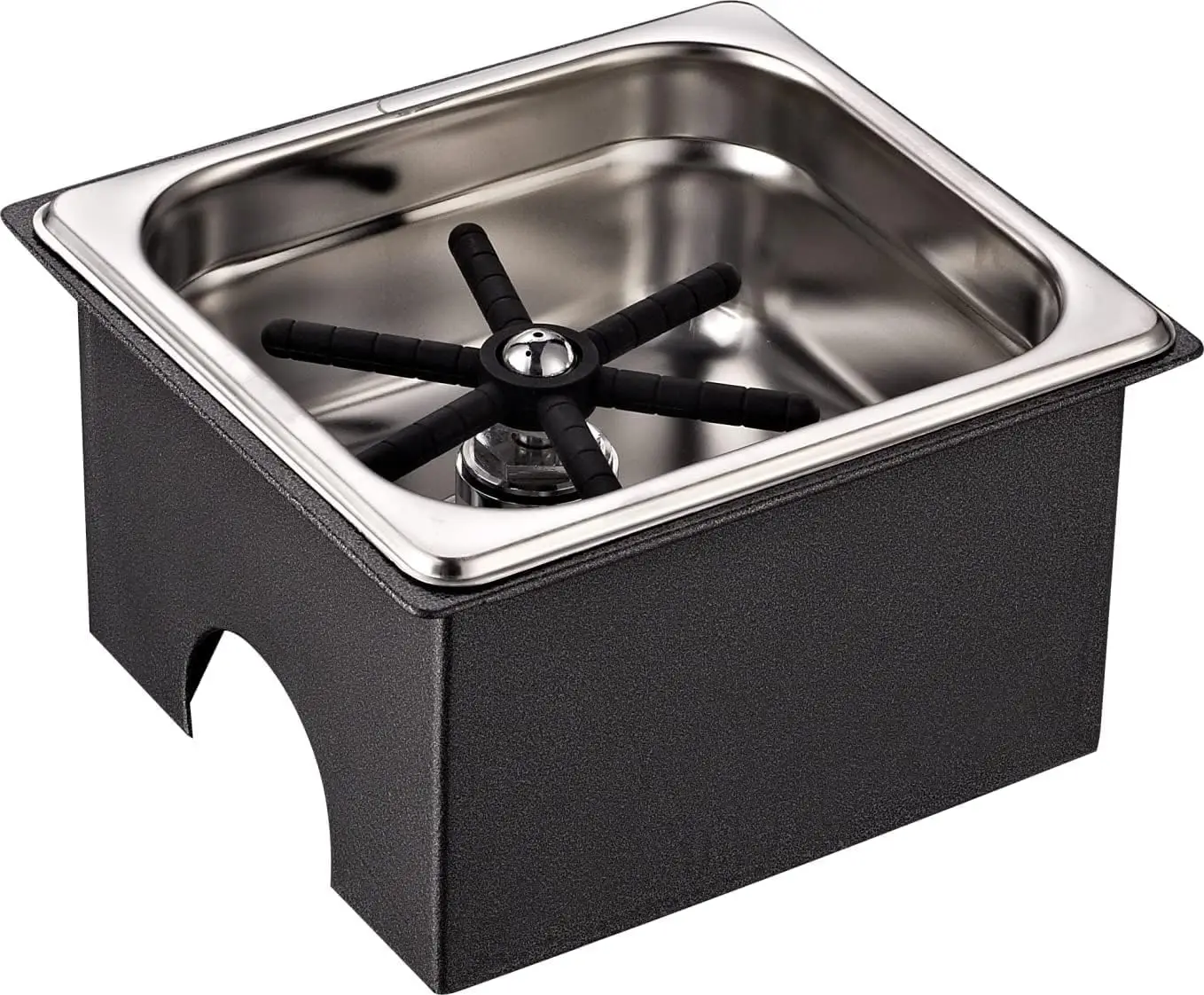 

Coffee Armada Glass and Pitcher Rinser – Stainless Steel – High Pressure Auto Jet Washer Press – Essential item for Professional