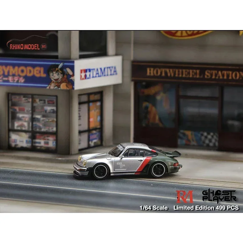 

Rhino Model 1:64 Johnny Silverhand`s 911 Turbo Study 930 2077 Alloy car model toys Collect Miniature Toys