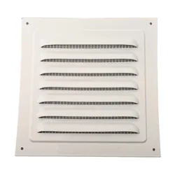 Louver Air Vent Grille Ventilation Cover Aluminum White Wall Grilles Duct Heating Cooling & Vents Plate Insect Screen Cover