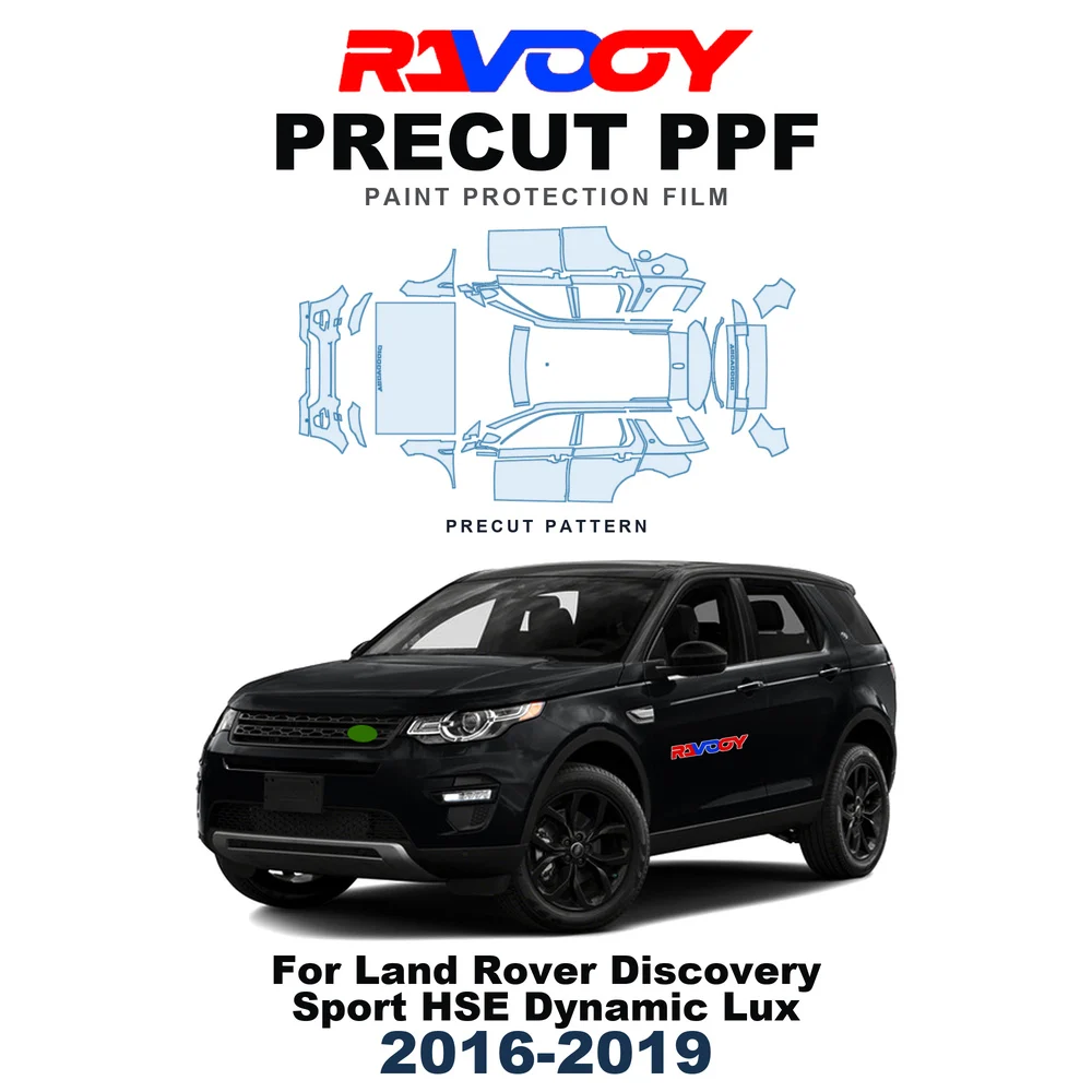 Precut PPF For Land Rover Discovery Sport HSE Dynamic Lux 2016-2019 8.5mil TPU Paint Protection Film Hood Bonnet Bumper Fenders
