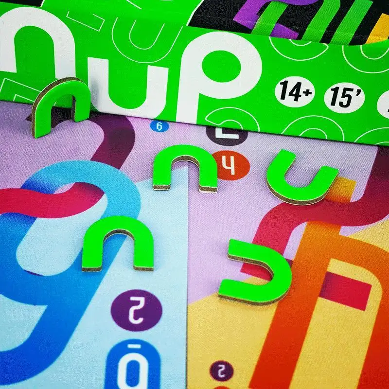 New Dnup Card Game Brain Teaser Combo Strategy Game Fast-Paced Hand Management 2-5 Players for Family Parent-child Interaction