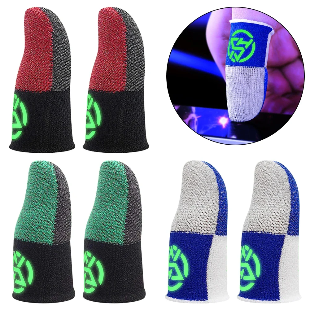 Gaming Finger Sleeves For Sweaty Hands Mobile Game Fingertip Gloves Anti-slip Touch Screen Finger Sleeve Gaming Accessories