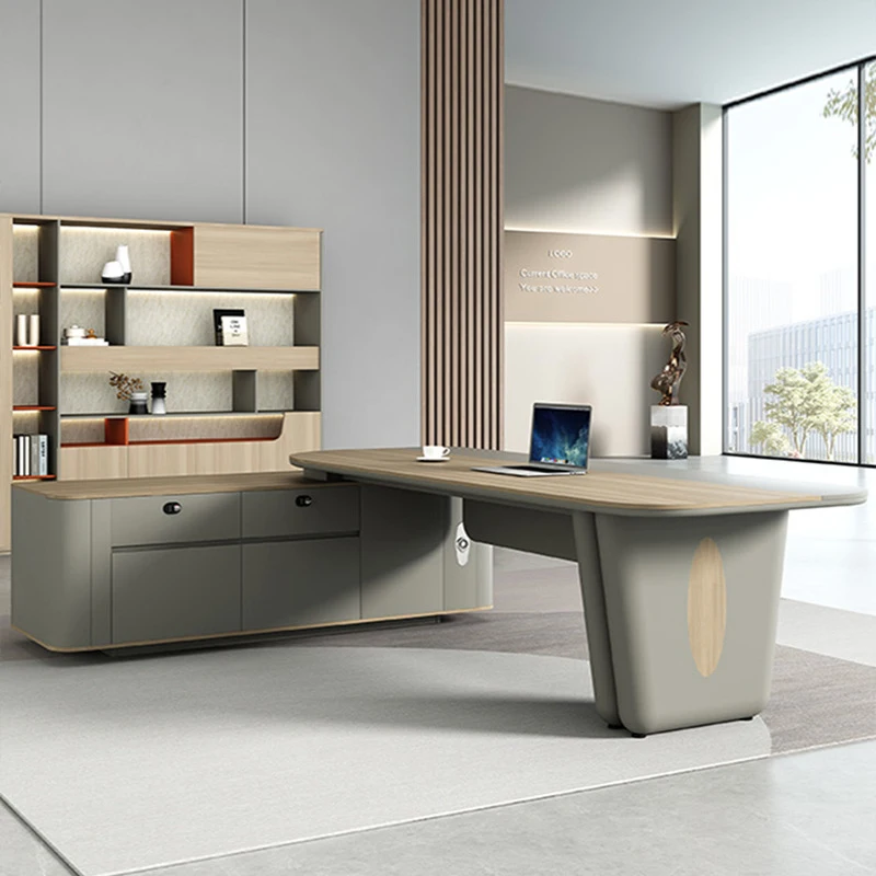 Guangdong high-quality office furniture executive desk manager CEO office desk and chair set high-end executive desk