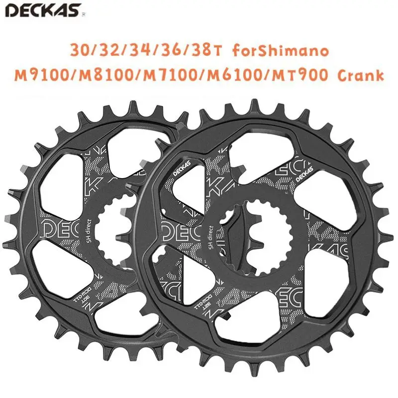 DECKAS Bike Direct Mount Chainring CNC Machined 30/32/34/36/38T forShimano M9100/M8100/M7100/M6100/MT900 Crank Bicycle Parts