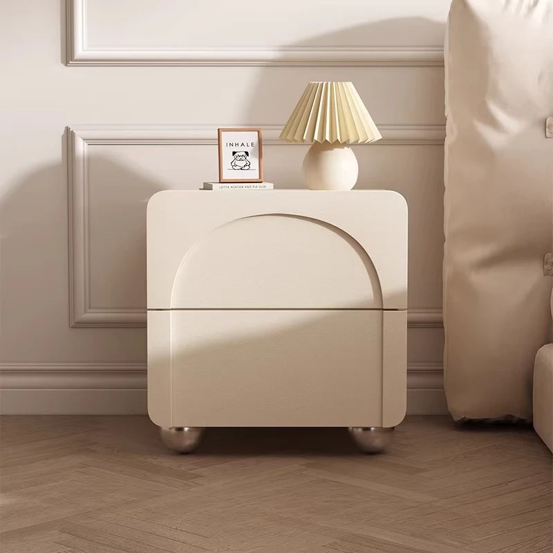 White Modern Drawers Bedside Table Vintage Decor Design Bedside Table Sleep Room Comodino Camera Da Letto Niche Furniture