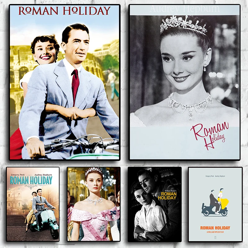 

Classic Movie Roman Holiday Print Art Canvas Poster For Living Room Decor Home Wall Picture