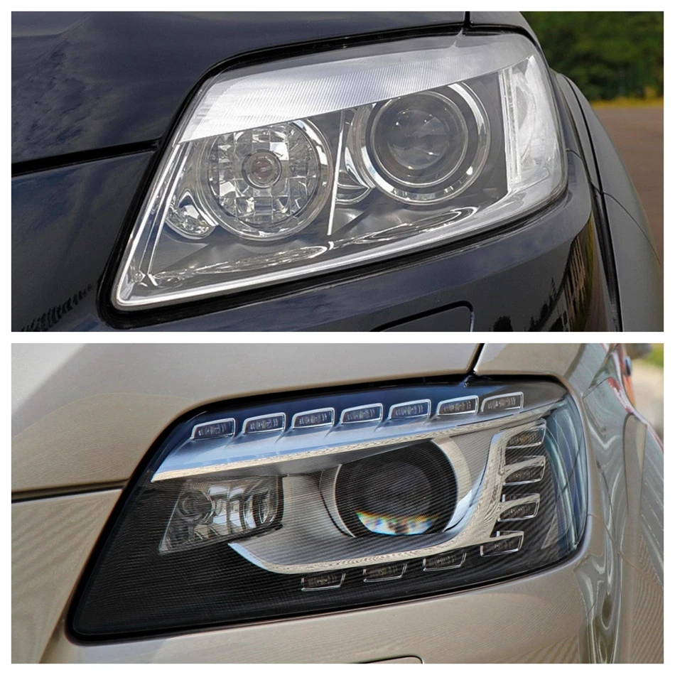 Pop For Audi Q7 2006 2007 2008 2009 2010 2011 2012 2013 2014 2015 Car Lights Shell Headlight Glass Replace The Original Lens