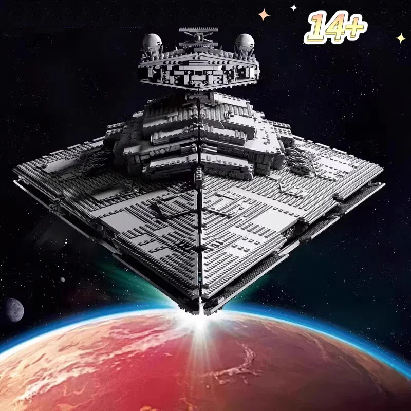 2026 New 4784pcs Interstellar Conflict Star Destroyer Star Cruiser Galactic Empire Starfighter Dark Fleetship for Birthday Gifts view 5