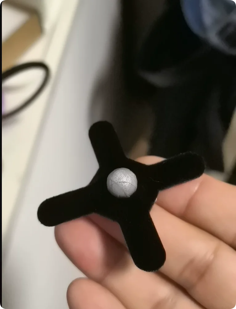 10pcs Optical Infrared Motion Capture Reflex Spot Motion Capture Device Tracking Ball Reflective Marker Dot Cross Velcro