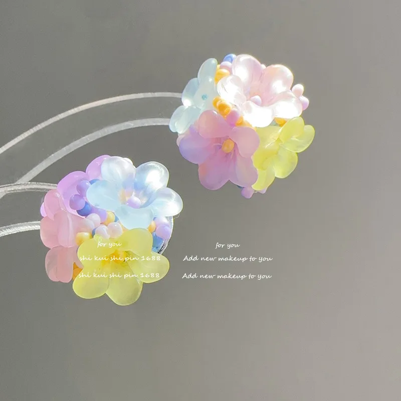 Summer Morning Glory Colorful Flower Earrings