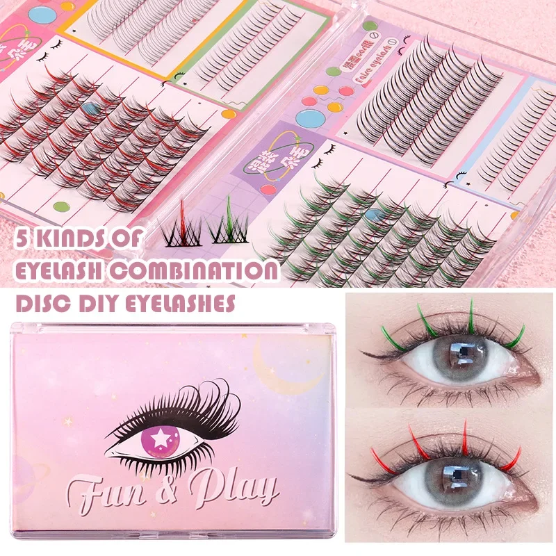 New Boxed Lazy Trilogy Little Demon Color False Eyelashes Simulation Natural Eyelashes Lower Grafting Eyelashes