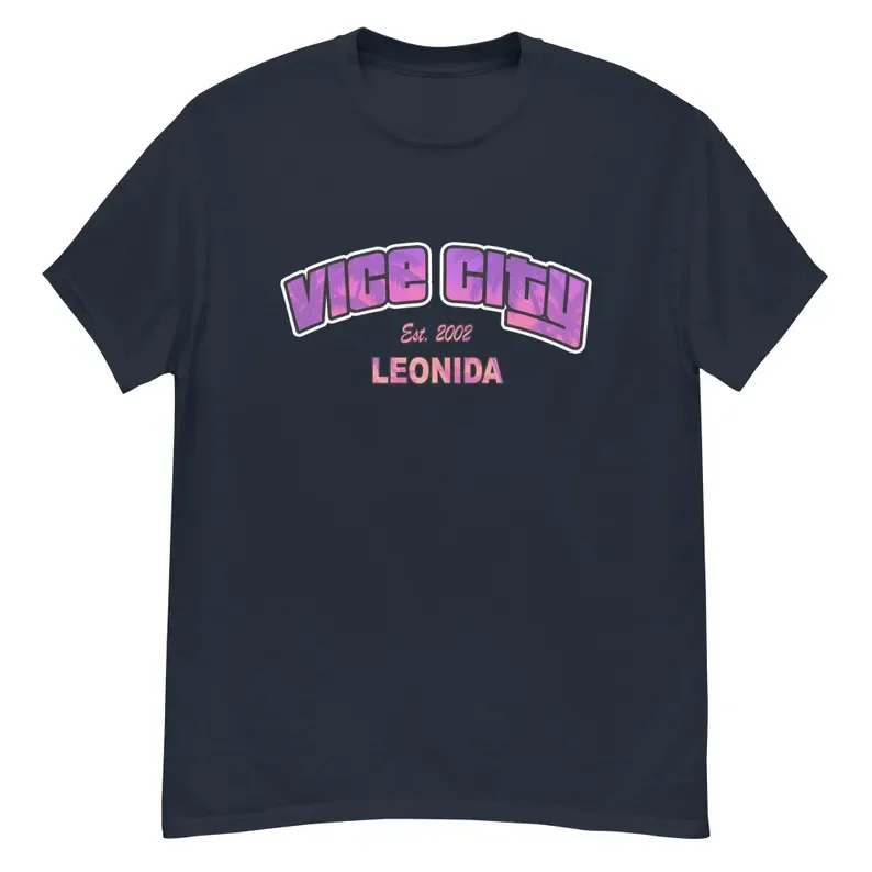 2026 GTA VI Grand Theft Auto 6 T-shirt Vice City Game Graphic Print Pure Cotton T-shirt Unisex Gamer Pullover Tops Ins Y2k