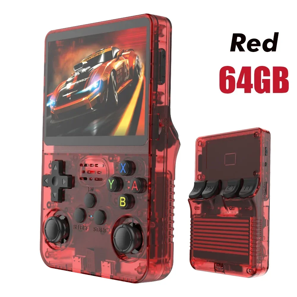 Open Source R 36S Retro Handheld Video Game Console Linux Systeem 3.5 Inch Ips Scherm Draagbare Zakvideo Speler 64Gb 128G Games - afbeelding 1