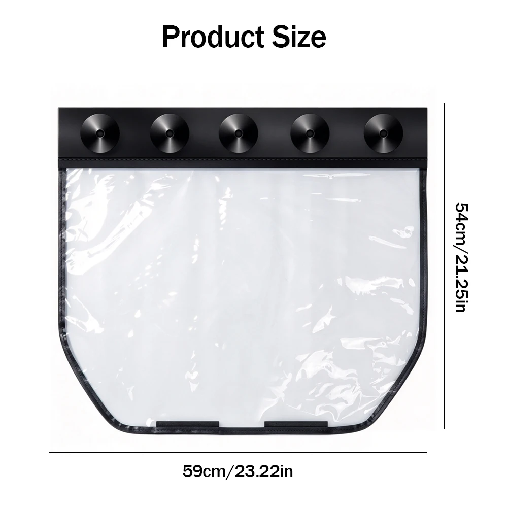 MOBIDEA Suction Cup Round EV Charger Rain Cover Enlarged Thickened Waterproof Protective Cover for New Energy Vehicles Dustproof