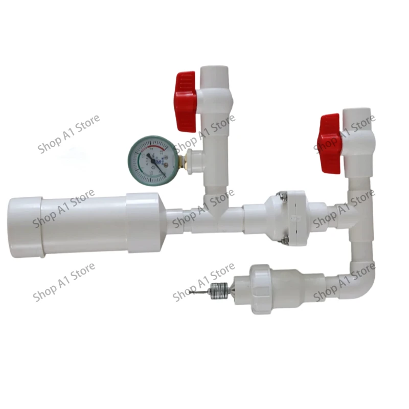 Hydraulic Ram Pump, High Head Self-Priming Water Pump, No Electricity & No Fuel Required for Mountain Farm Irrigation