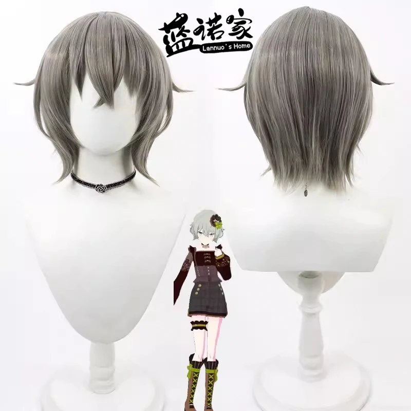 

Virtual YouTube Vtuber Kusanagi Nene Cosplay Wig Halloween Carnival Party Props Synthetic Hair Heat Resistant Fiber + Wig Cap