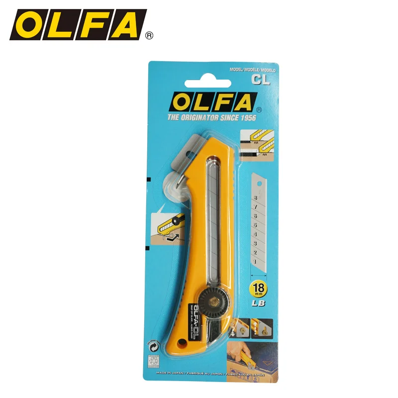 OLFA Unboxing Knife Adjustable Cutting Depth CL Japanese Utility Knife