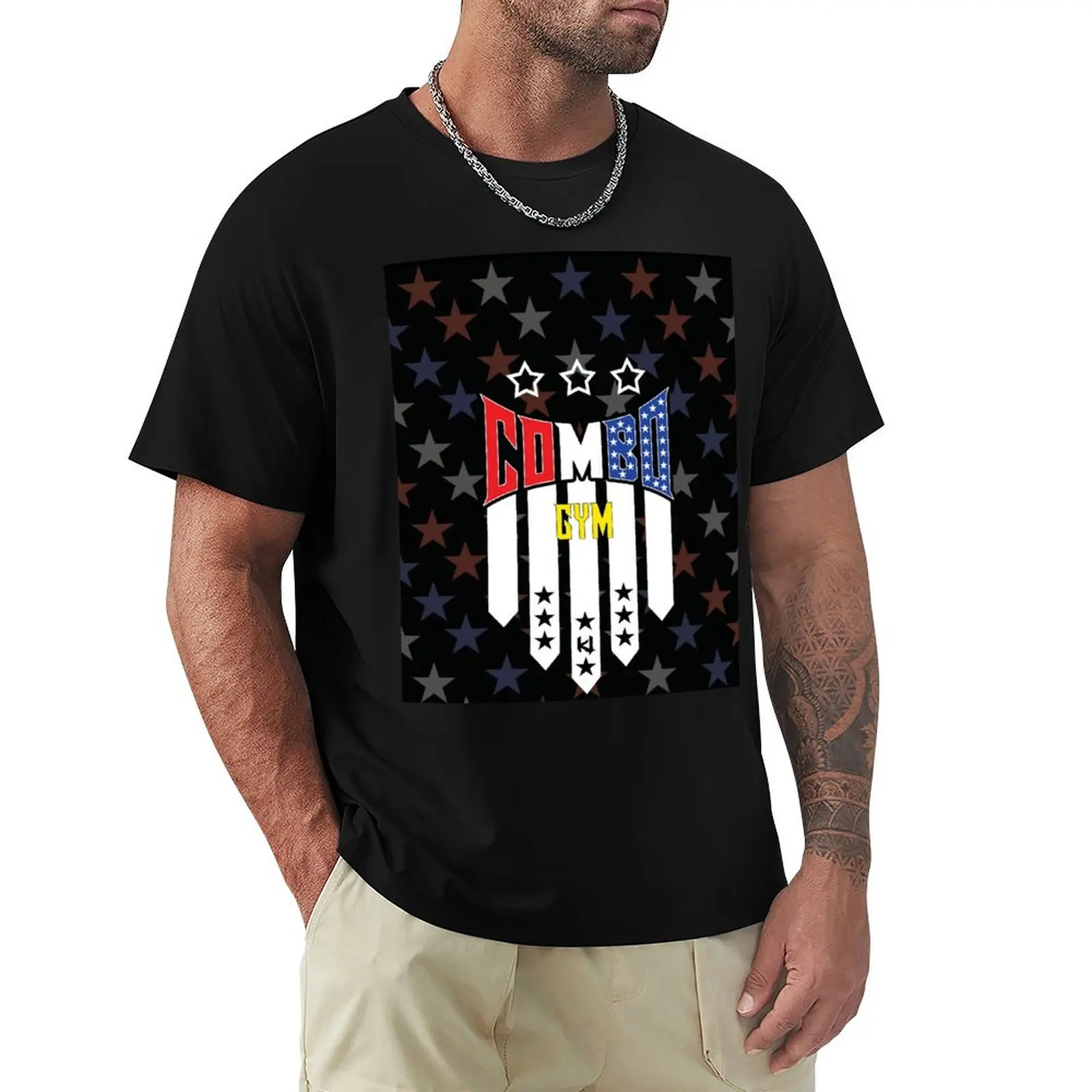 TJ COMBO - Gym T-Shirt Holiday Casual Short Sleeve Top