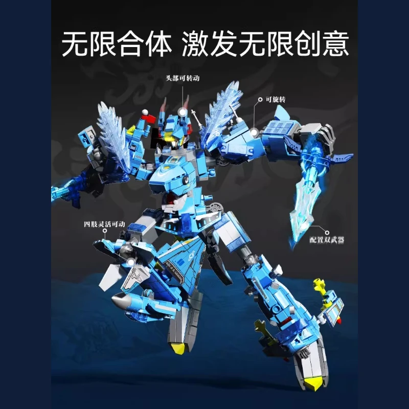 ตัวต่อเลโก้ขนาดเล็ก SEMBO ของเล่นประกอบเองแบบ DIY ของเล่นโมเดล ของขวัญสำหรับเด็กผู้ชาย หุ่นยนต์แปลงร่าง ของตกแต่ง