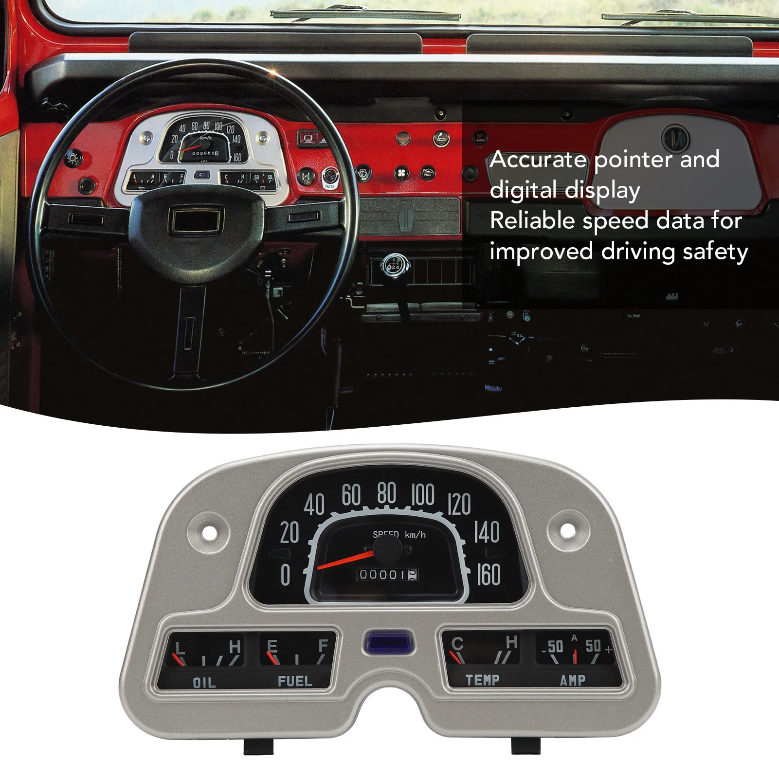 

Meter Gauge Cluster Modern Data Speedometer Instrument Gauge 83100 60180 Shockproof for 40 Series