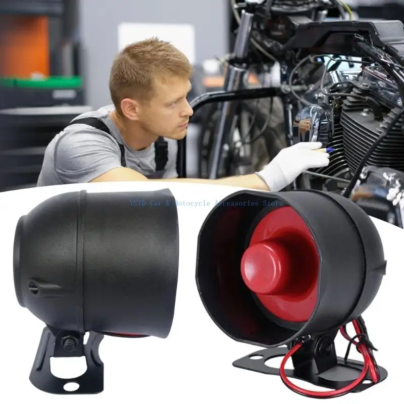 L5BC Durability Alarm Horn Easy Installation for Automotive Motorcycle E Bike Loop Alarm