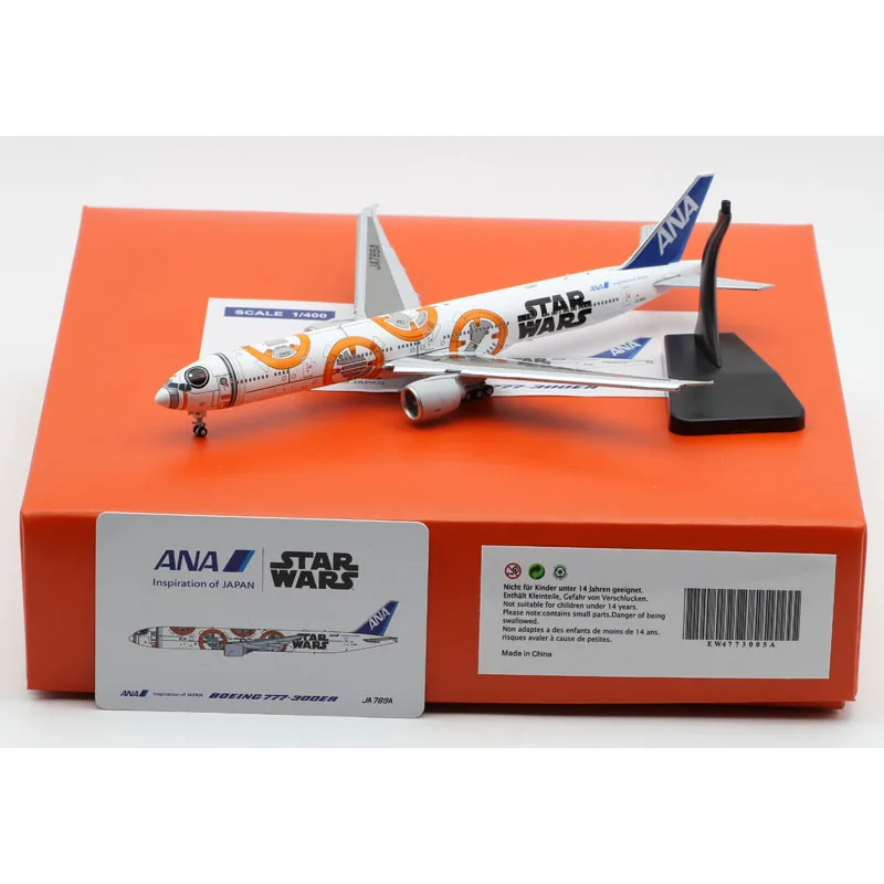 

EW4773005A Alloy Collectible Plane JC Wings 1:400 ANA "StarAlliance" Boeing B777-300ER Diecast Aircraft Model JA789A Flaps Down