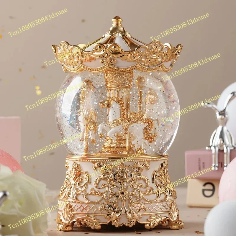 Crystal Ball Music Box Music Box Carousel