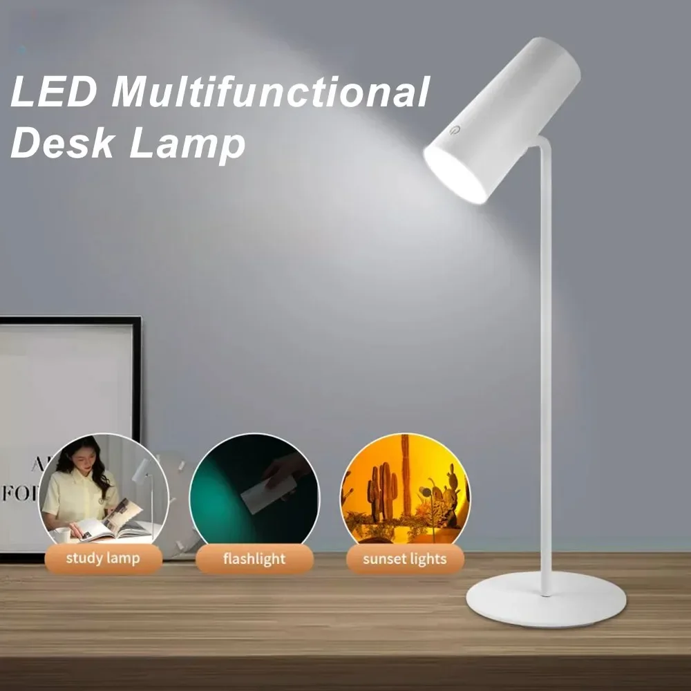 

Sunset Eye Protection Table Lamp USB Touch Dimming Reading Light for Study Flashlight Bedroom Bedside Decor Photo Desk Lamps
