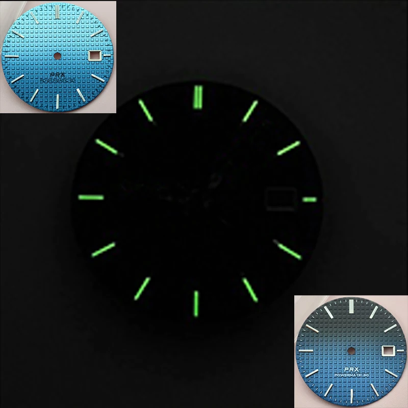 

Dia 31.8mm PRX Super Player Watch Green Luminous Watch Dial Fits NH35 NH36 NH38 4R35 4R36 7S Movement Watch Accessories Refit
