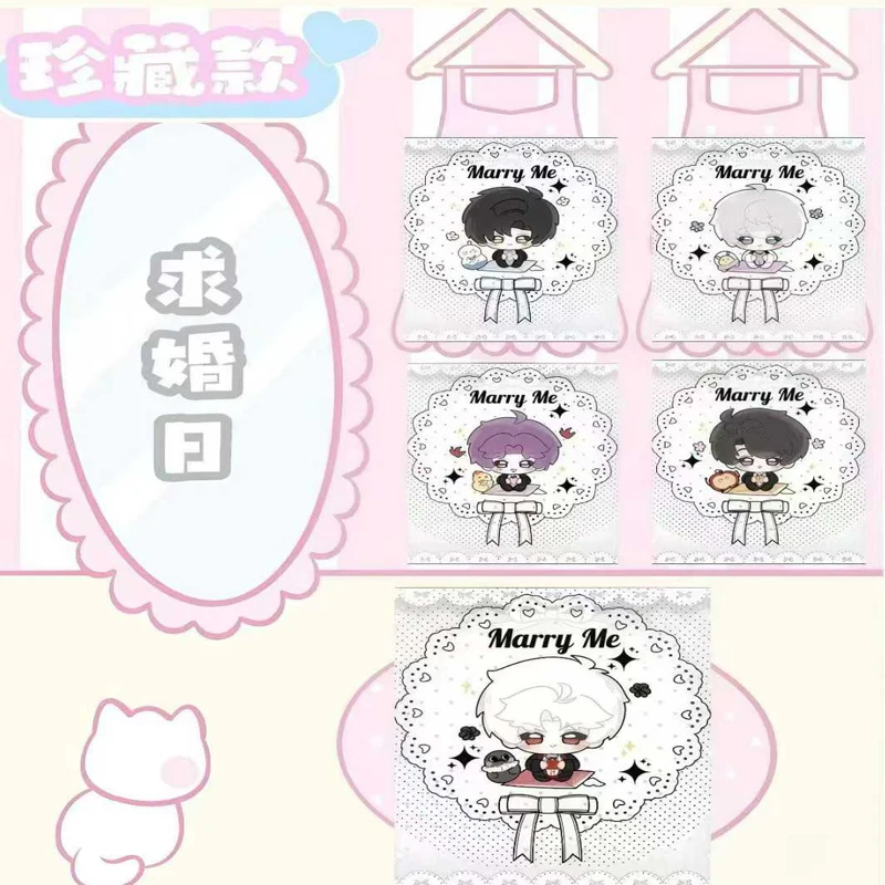 ラブ アンド ディープスペース キュート ペット スタンプ カード 55x70mm ゴールド フォイル チビ スタイル 140 デザイン コレクターズ エディション