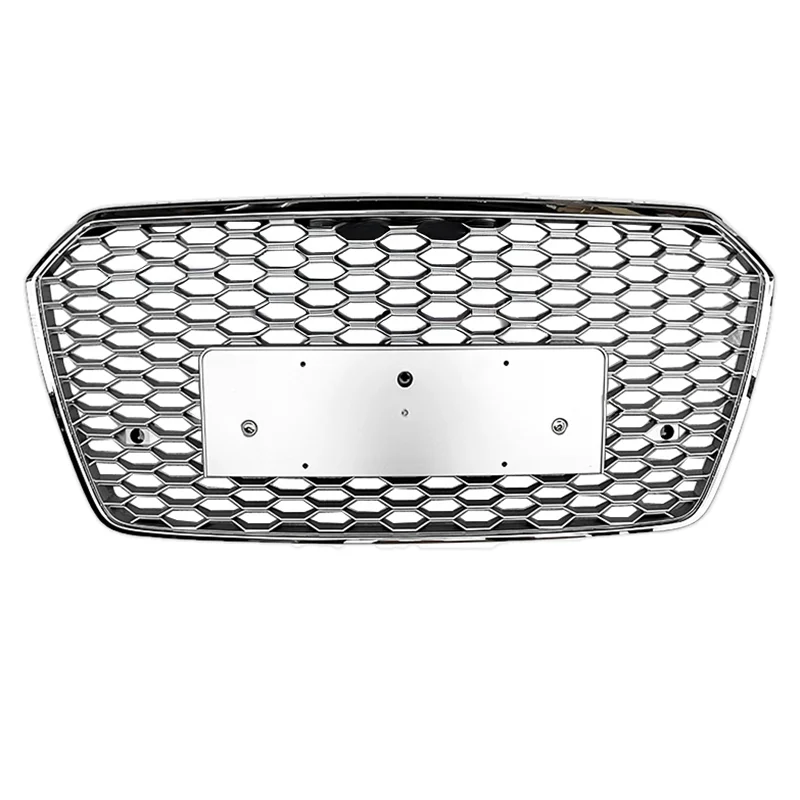 RS7 Honeycomb Front Grill Upgrade to RS7 Model with Front Bumpers Grille for audis A7 C7.5 2016-2018