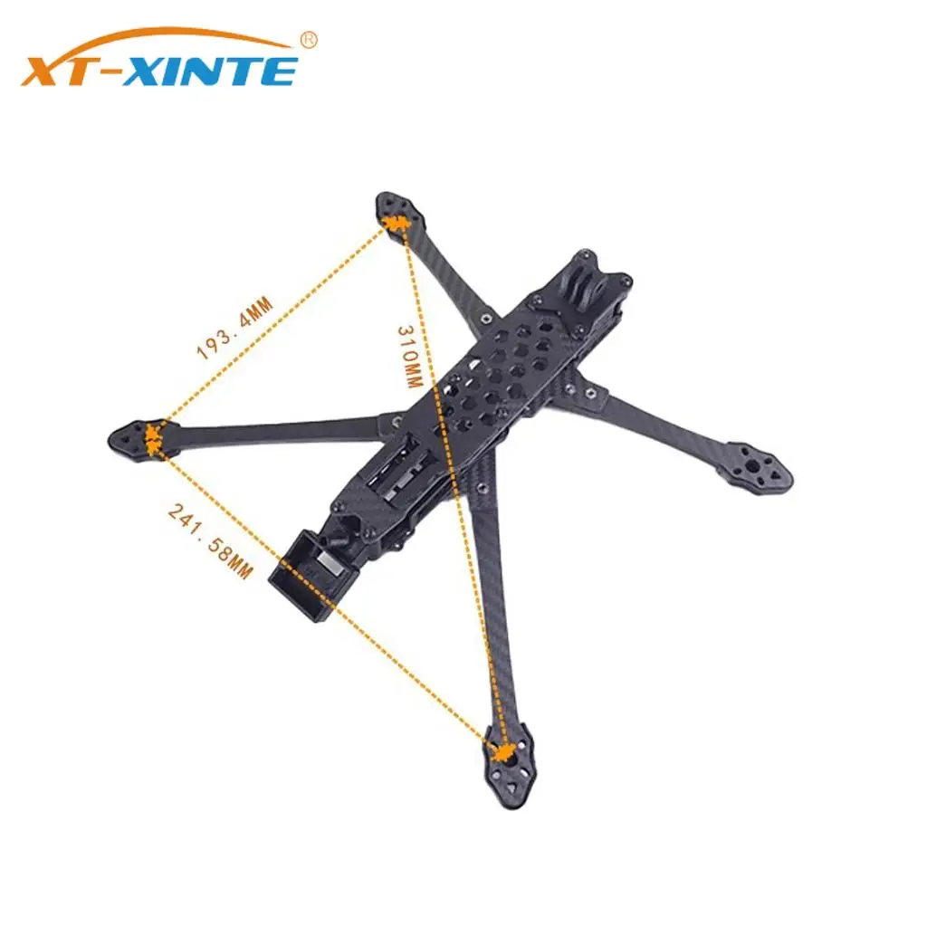 

DC 310mm Wheelbase 7inch Carbon Fiber RC FPV Long Range Frame Kit for FPV Racing Drone for Vista /For Air unit /for DJI O3 Unit