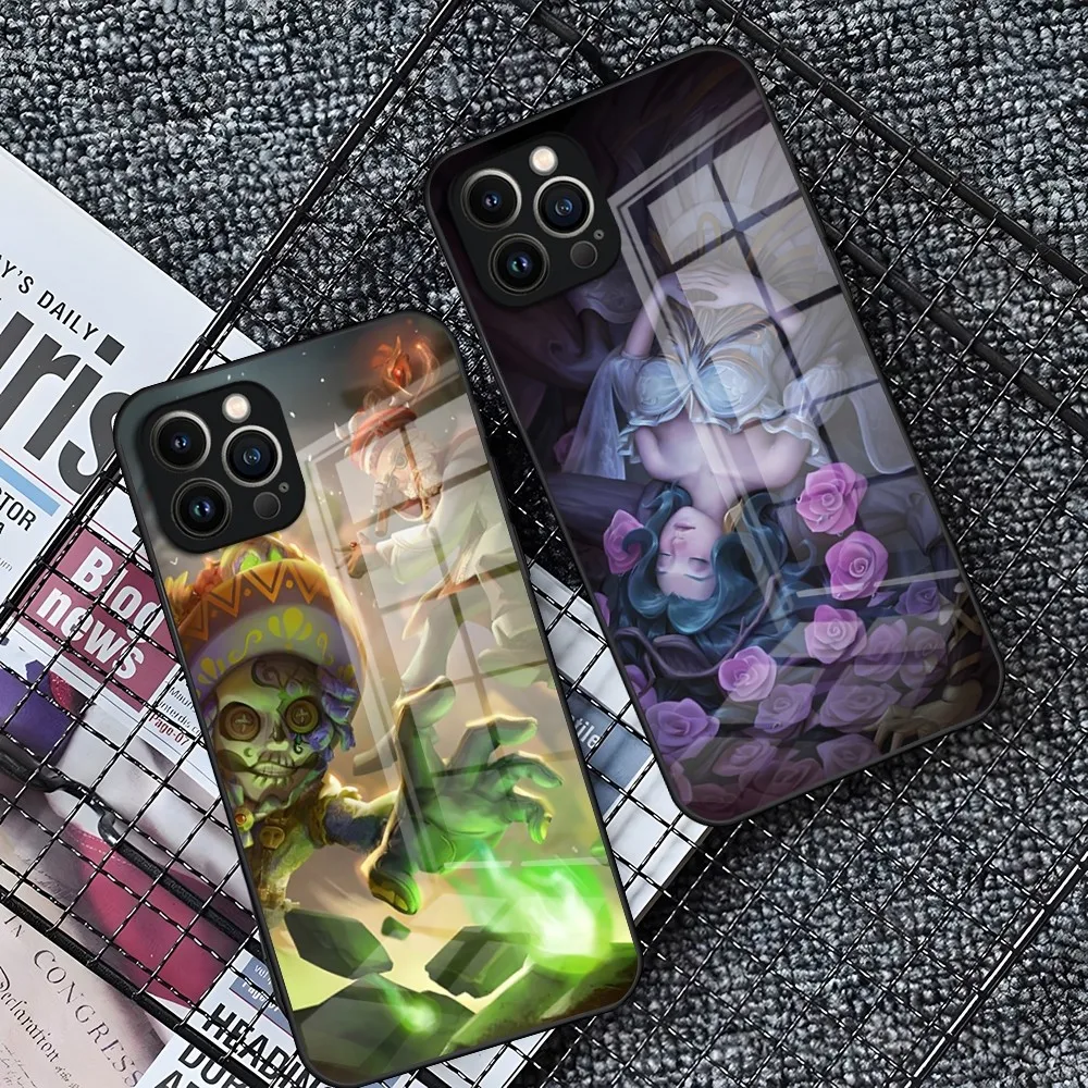 Game Identity V Phone Case For IPhone 15 14 Pro 11 13 12 Mini XS XR Max 6 8 7 Plus SE Glass Luxury Design Cove