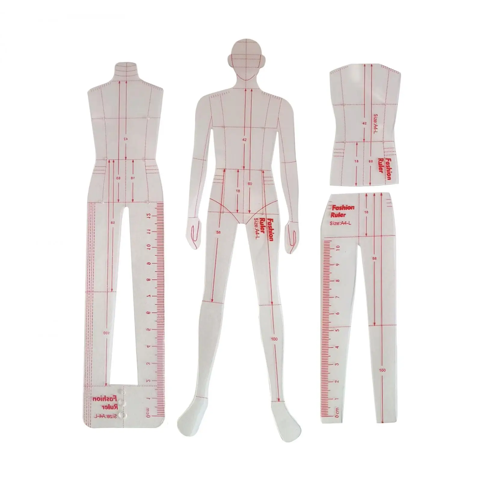 Template Ruler Clothing Measuring Garment Design Fashion Illustration Rulers for Pattern Makers Tailors Designers suits Dresses