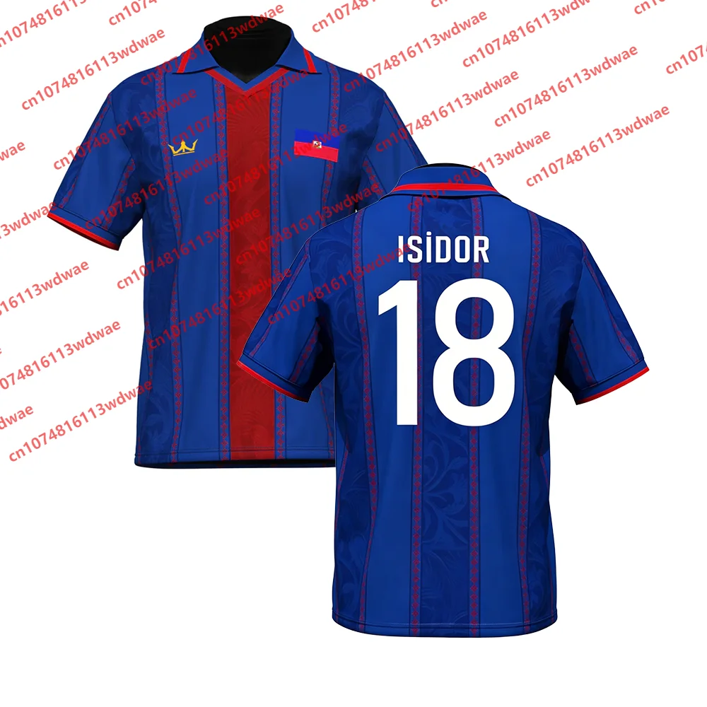 Haiti Style clothing Football Jersey Quick-Drying ISiDOR 18 Jersey Outdoor football Retro Football Shirt Special Edition Kid Tee