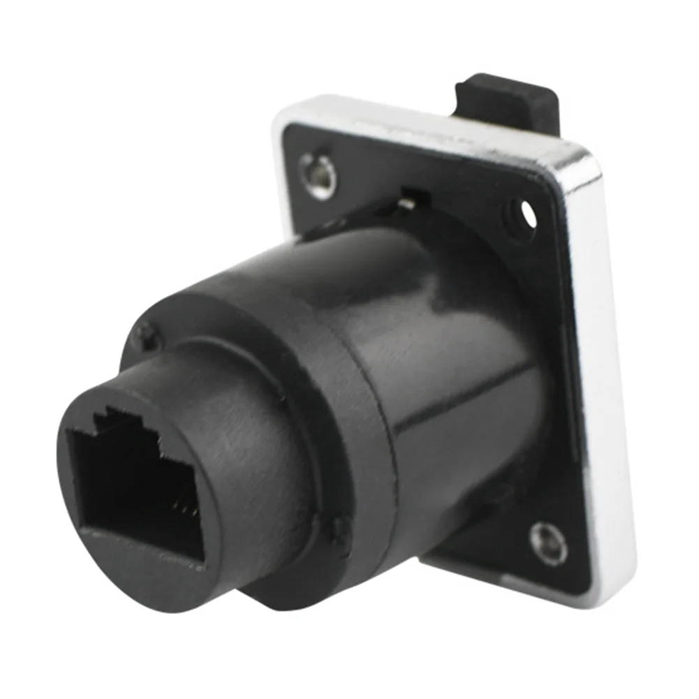 Conector de red impermeable A23K-RJ45 Conector hembra de montaje en panel 8P8C Conector Ethernet RJ45 (estilo 4)